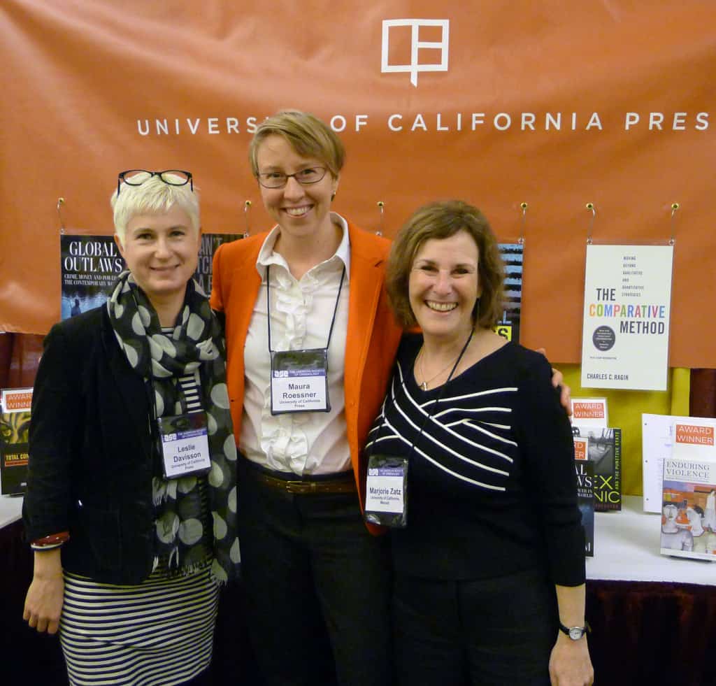 From left to right: Leslie Davisson, marketing manager; Maura Roessner, senior editor; Marjorie Zatz, author of Dreams and Nightmares