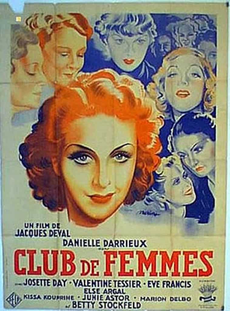 "Poster for Club de femmes (1936)." (From article)