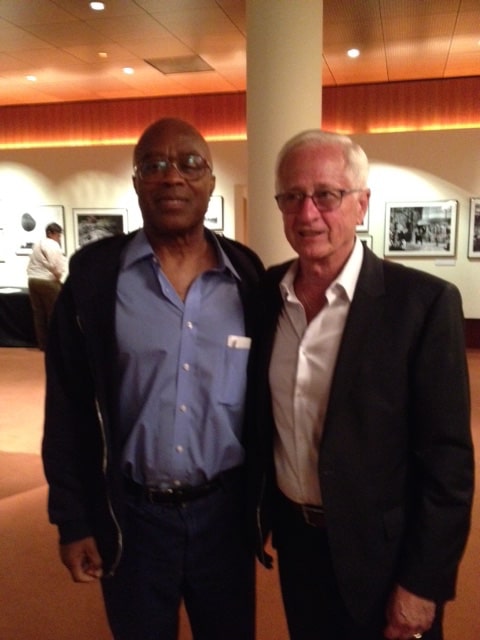 Photo of Charles Burnett and James Naremore