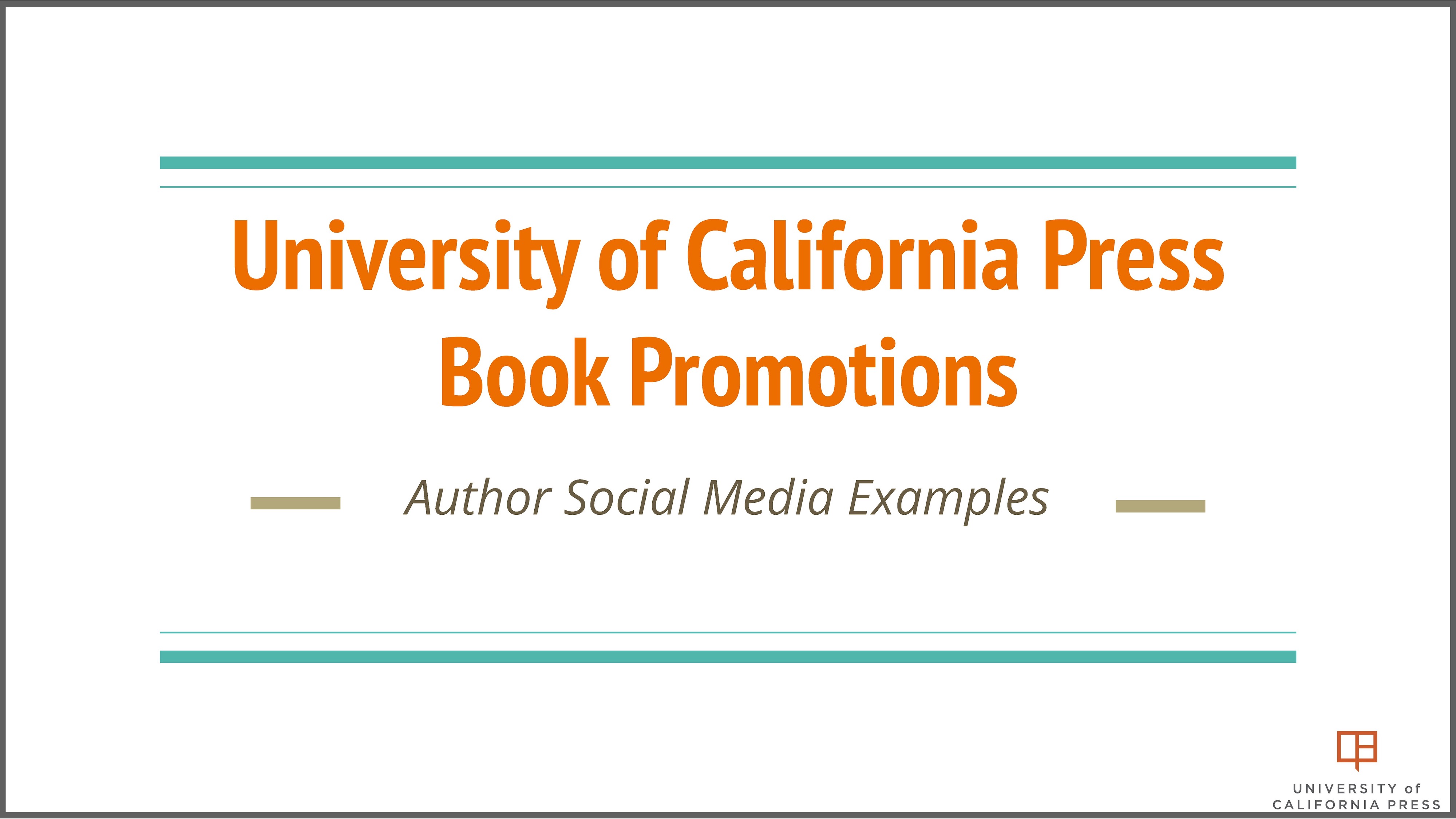 Social Media - University of California Press